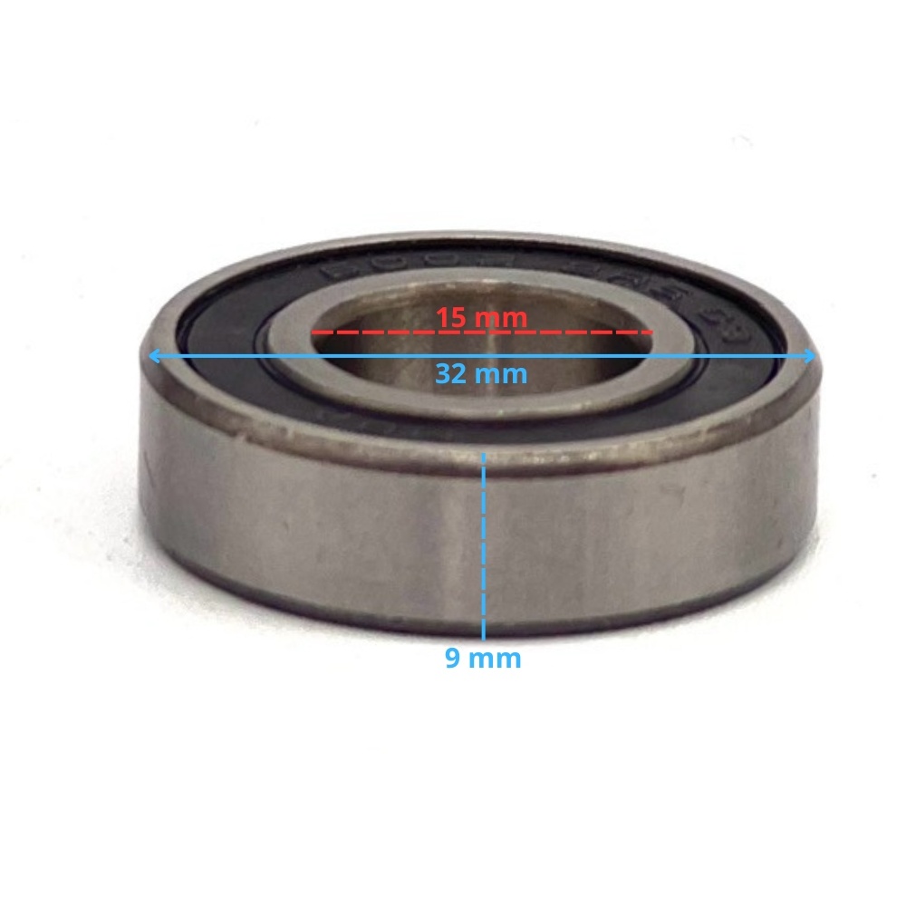 Rodamiento 6002 2RS 32x15X9mm para llanta-motosapollo.com